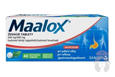 MAALOX 40 žuvacích tabliet