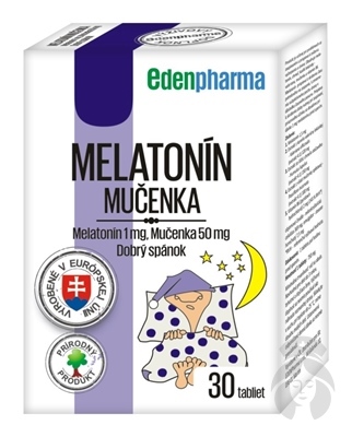 EDEN MELATONIN 1MG, MUCENKA 30TBL IN.2021