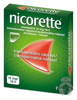 Nicorette invisipatch 10 mg/16H transdermálna náplasť 7ks