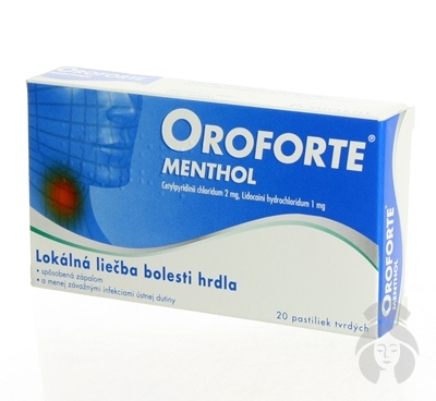 OROFORTE MENTHOL 20 pastiliek