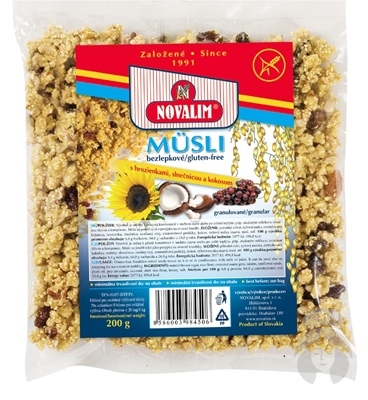 NOVALIM MUESLI bezgluténové 200 g