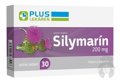 PLUS lekáreň Silymarín 200mg 30 tabliet