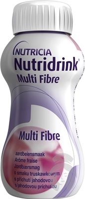 NUTRIDRINK Multi fibre jahoda 4x 200ml