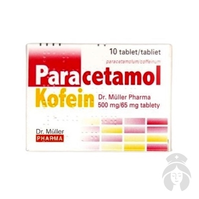 DR.MÜLLER Paracetamol Kofeín 500 mg/65 mg 10 tabliet