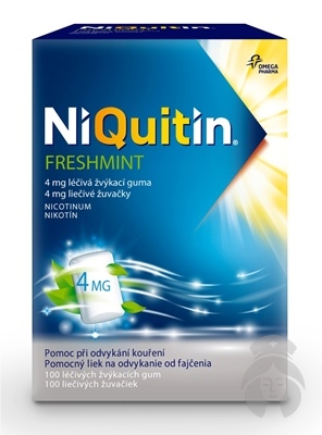 NiQuitin Freshmint 4 mg liečivé žuvačky 100ks