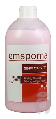EMSPOMA masážna hrejivá emulzia "O" ružová 1000 ml