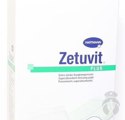 ZETUVIT PLUS kompres nasiakavý sterilný 10x20 cm 10 ks