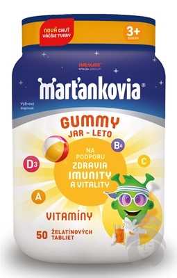 WALMARK Marťankovia gummy JAR - LETO 50 ks želé