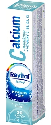 REVITAL CA+MG+VIT.C,B6,D3,K1 EFF CITRON 20KS