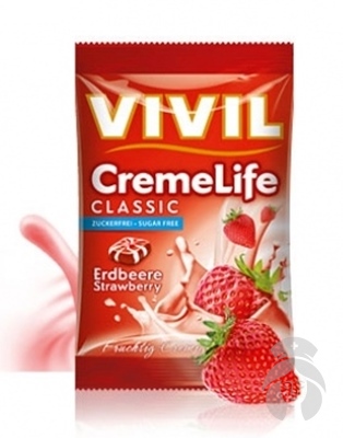 VIVIL Bonbons creme life classic jahodovo-smotanovou príchuťou 110 g