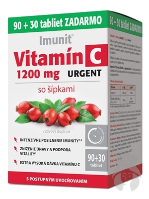 IMUNIT VIT.C 1200MG URGENT+SIPKY POST.UVOL.90+30TB