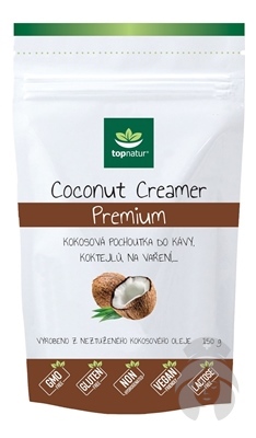 TOPNATUR COCONUT CREAMER PREMIUM Kokosová pochúťka do kávy 150 g