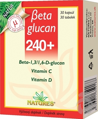 NATURES Beta Glucan 240+ 30 kapsúl