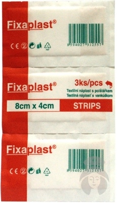 Fixaplast STRIPS náplasť 8x4 cm