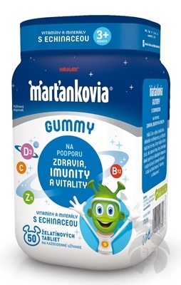 WALMARK Marťankovia Gummy Vitamíny s Echinaceou 50 ks želé