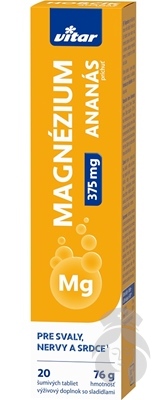 VITAR MAGNE 375MG ANANAS 20EFF TBL