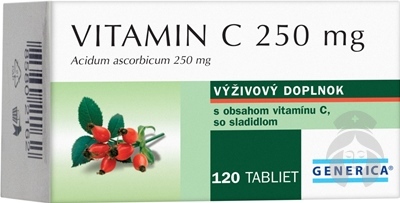 GENERICA Vitamín C 250mg 120 tabliet