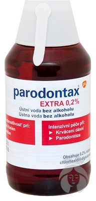 PARODONTAX EXTRA 0,2% Ústna voda 300ml