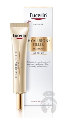 EUCERIN HYALURON-FILLER +ELASTICITY SPF 20 Očný krém 15ml