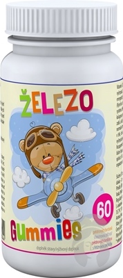 ŽELEZO Gummies - Clinical hroznová príchuť 60ks