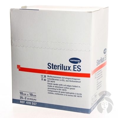 STERILUX ES kompres sterilný 10x10cm 50ks