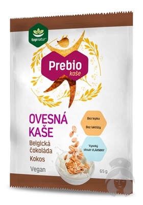 TOPNATUR PREBIO Ovsená kaša belgická čokoláda s kokosom 65 g