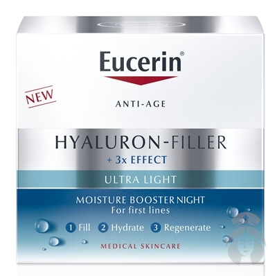 EUCERIN HYALURON-FILLER + 3x EFFECT Nočný hydratačný Booster 50ml