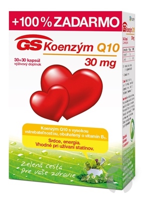 GS Koenzým Q10, 30 mg, 30+30TBL