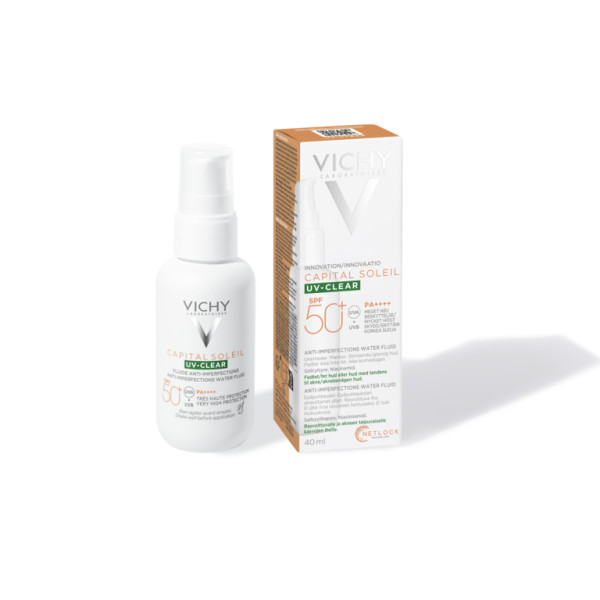 VICHY CAPITAL SOLEIL UV-CLEAR SPF50+ Fluid proti nedokonalostiam pleti 40ml