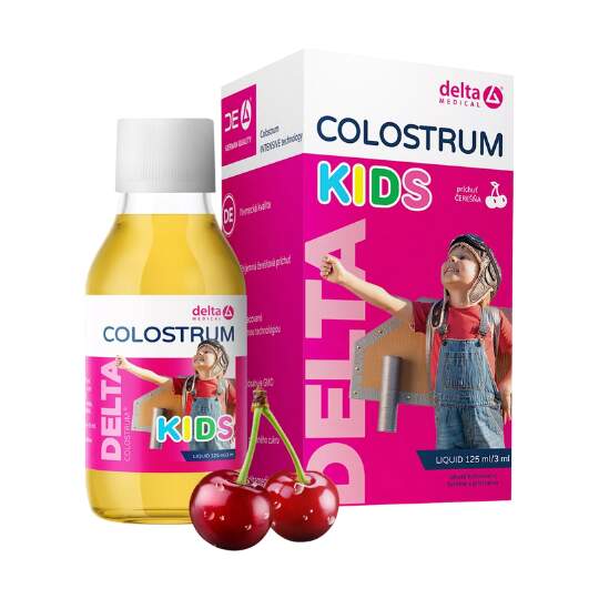 DELTA COLOSTRUM KIDS čerešňová príchuť 125ml