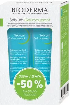 BIODERMA SÉBIUM GEL MOUSSANT Čistiaci penivý gél 1+1 (-50% na druhý produkt)