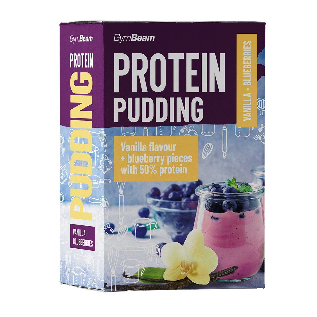 GYMBEAM Proteínový puding s vanilkou a čučoriedkami 500g