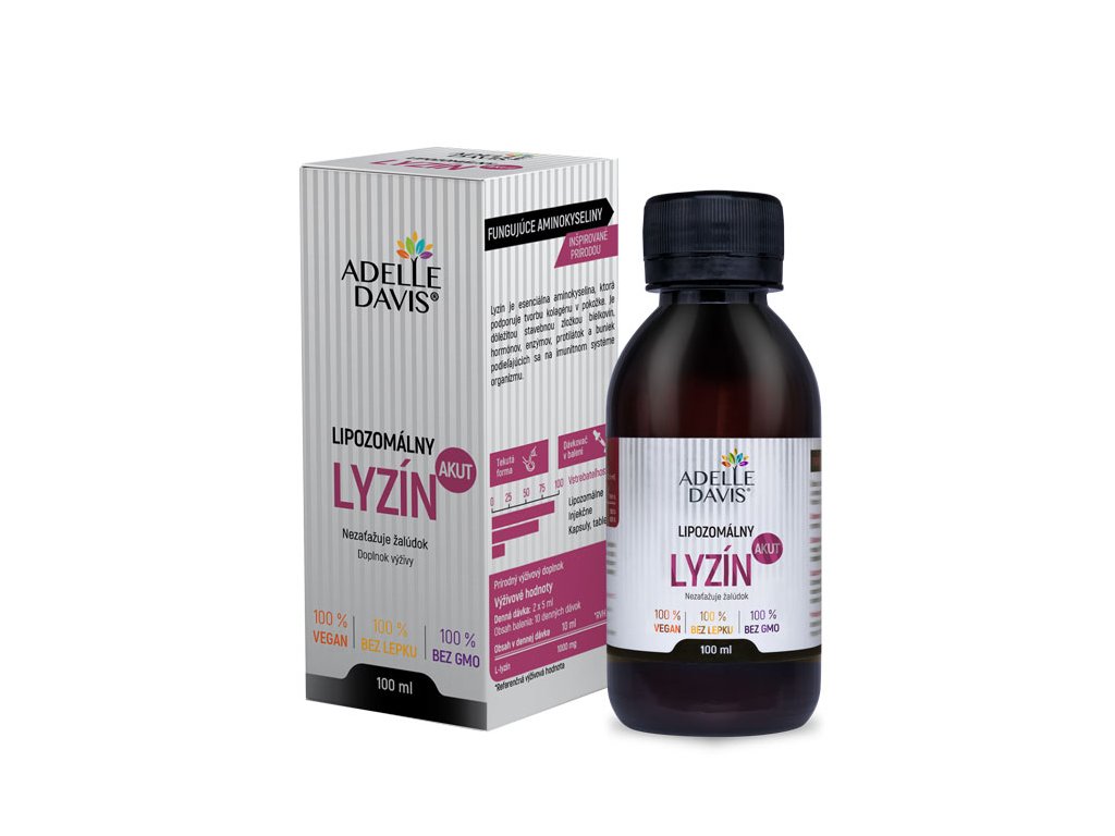 Adelle Davis Lipozomálny LYZÍN AKUT 100ml