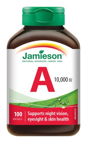 Jamieson Vitamín A 10 000IU 100 kapsúl
