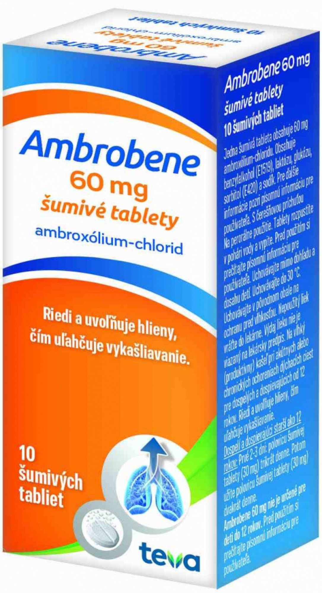 AMBROBENE 60mg 10 šumivých tabliet