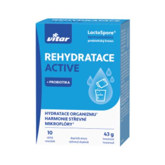 VITAR Rehydratace active + probiotiká 10 vreciek