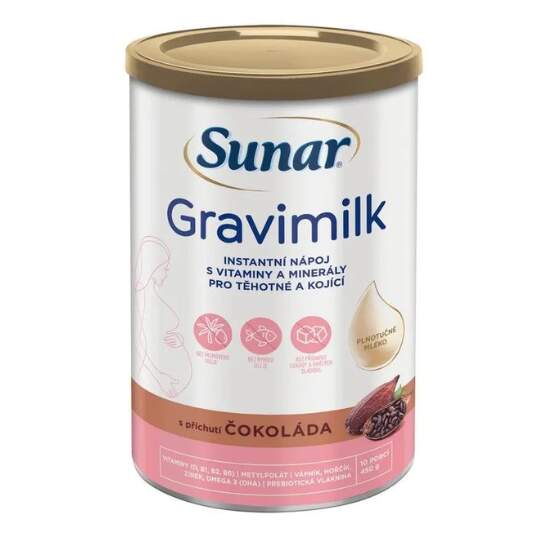 Sunar Gravimilk s príchuťou čokoláda 450 g