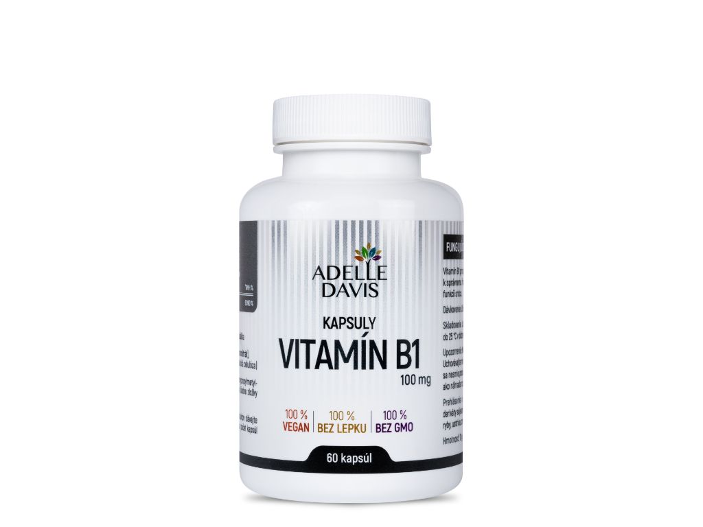 Adelle Davis VITAMÍN B1, Tiamín 100mg 60 kapsúl