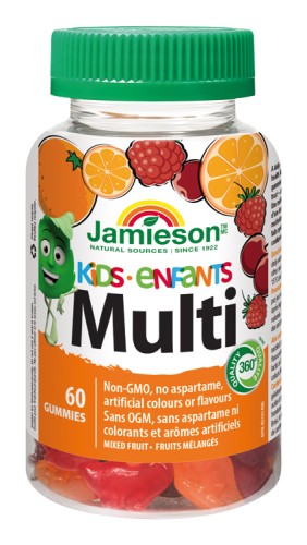 Jamieson Multi Kids Gummies želatínové pastilky pre deti 60 ks