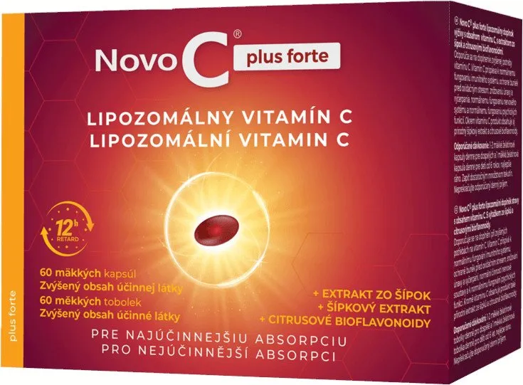 NOVO C PLUS FORTE Lipozomálny vitamín C 60 kapsúl