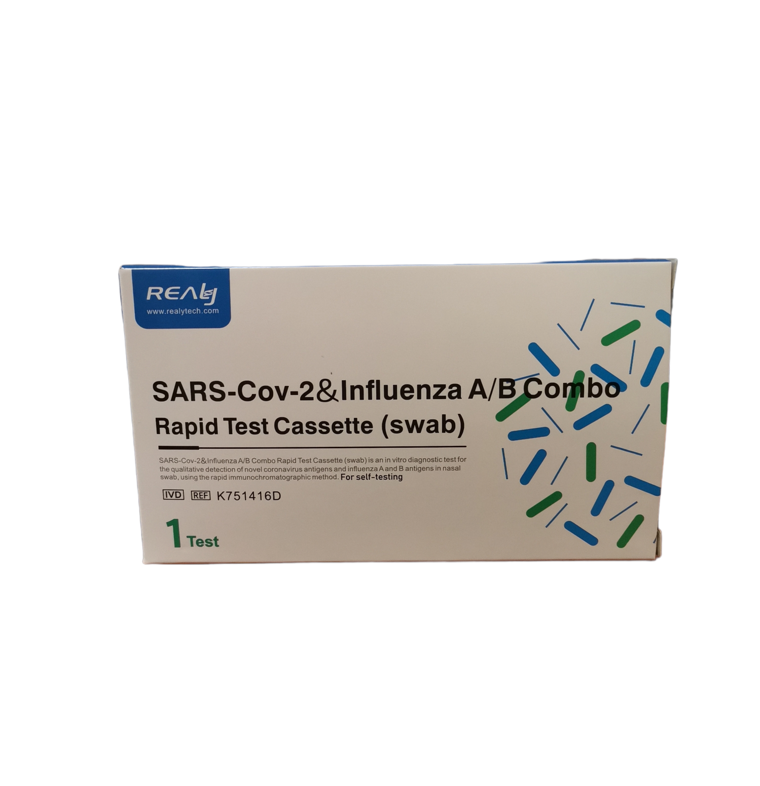 REALY SARS-Cov-2 & INFLUENZA Influenza A/B Combo Rapid Test Cassette 1ks