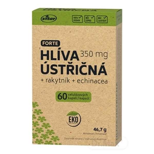 VITAR Hliva ustricová + rakytník + echinacea FORTE 60 kapsúl