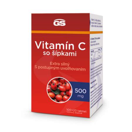 GS Vitamín C 500 mg so šípkami 50+10 tabliet