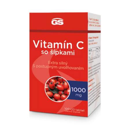 GS Vitamín C 1000 mg so šípkami 50+10 tabliet