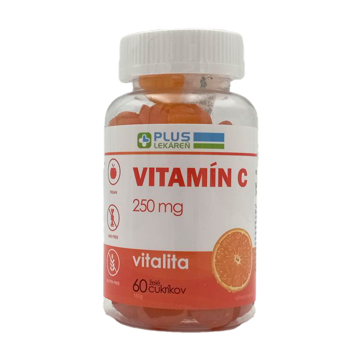 Plus lekáreň Vitamín C 250 mg 60 ks želé