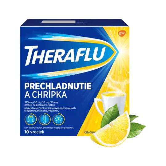 THERAFLU Prechladnutie a chrípka 10 vreciek