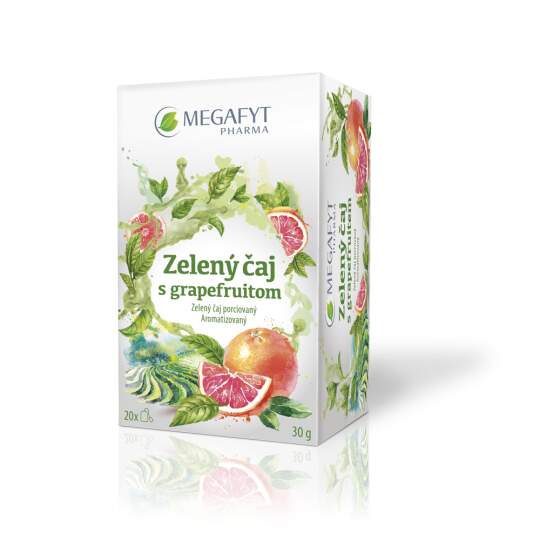 MEGAFYT Zelený čaj s grapefruitom