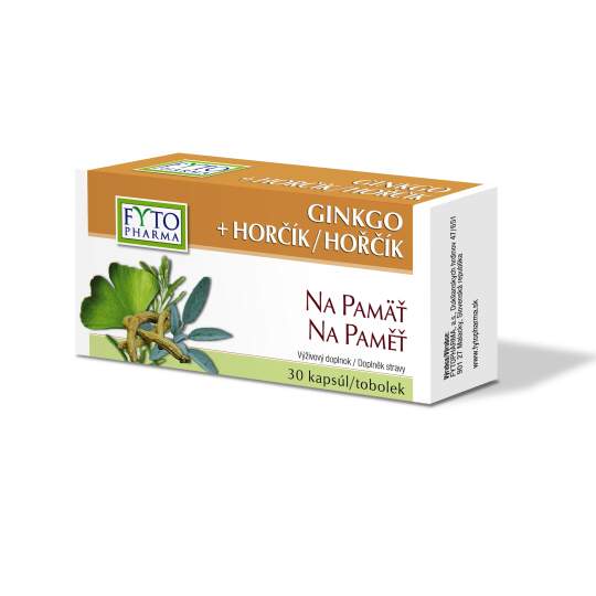 FytoPharma GINKGO + HORČÍK Na pamäť 30 kapsúl