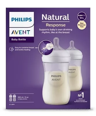 AVENT Fľaša Natural Response 260 ml + cumlík 1m+