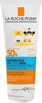 LA ROCHE-POSAY ANTHELIOS DERMO-PEDIATRICS SPF50+ Hydratačné mlieko pre deti na opaľovanie 250ml